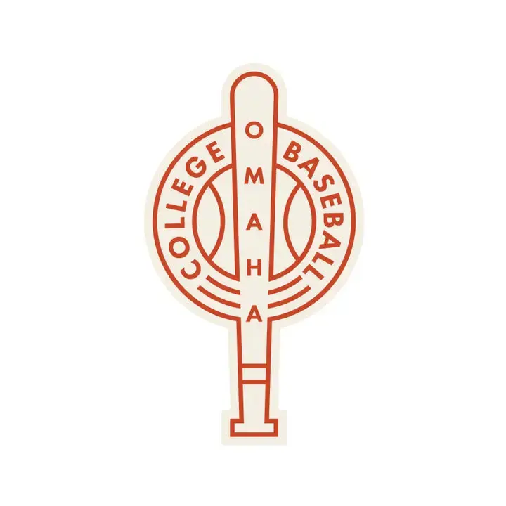 College Baseball Sticker