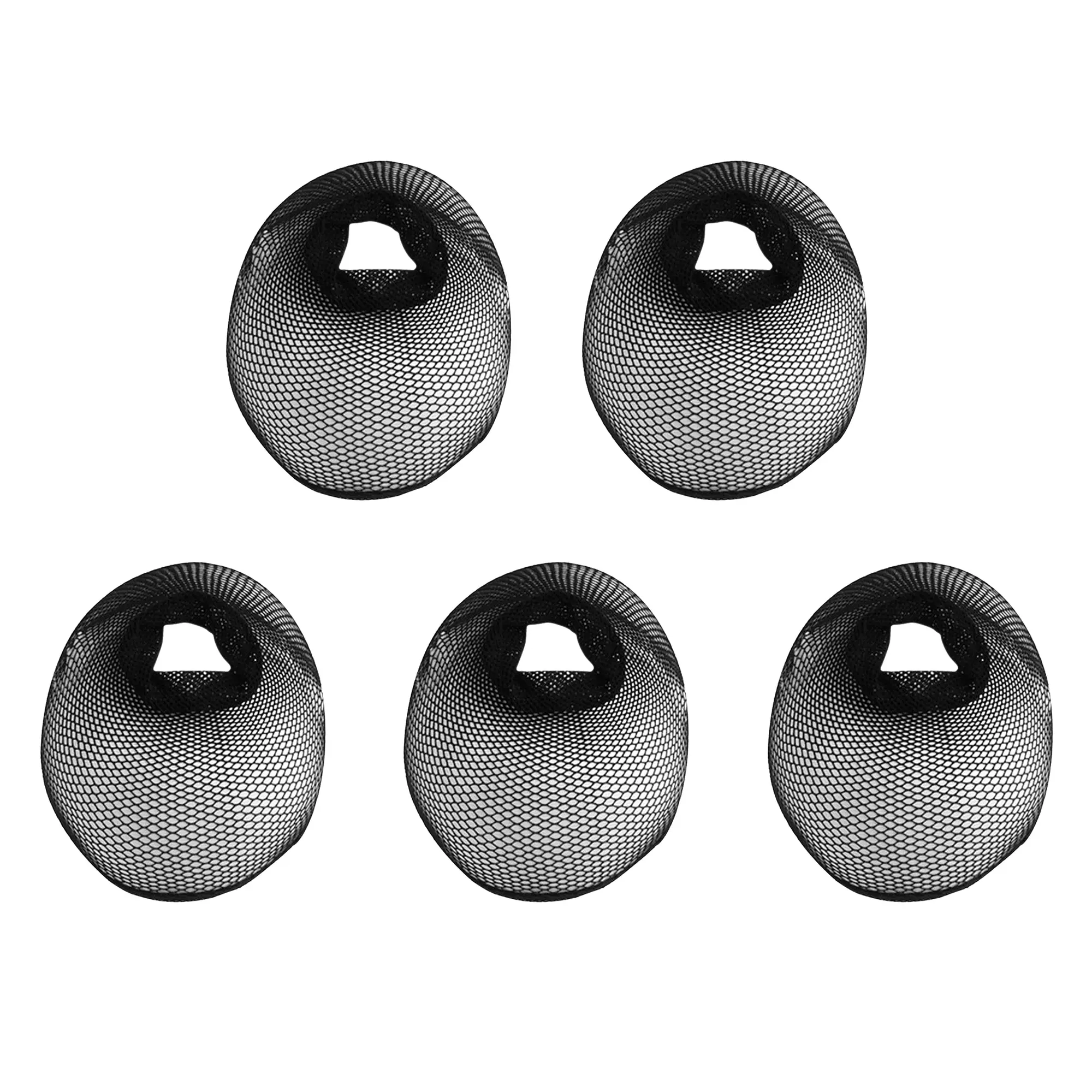 5 Counts Universal Hairnets & Styling Tools, breathable mesh fabric, sweat absorbing texture