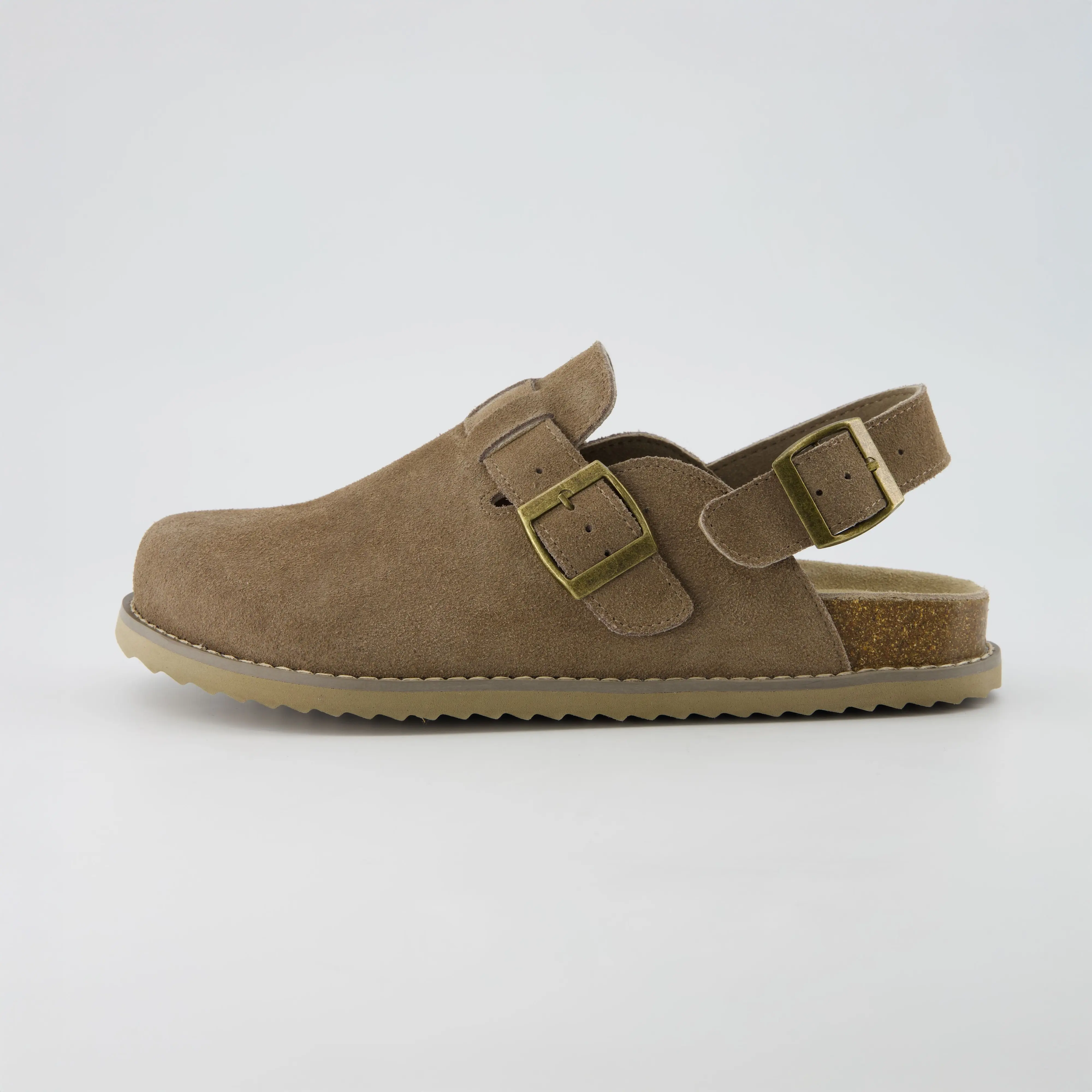 Cushionaire Women's Brooklyn Suede Slingback Clogs | Genuine Leather Casual Shoes for Women with Memory Foam Cushioned Insoles, Adjustable Back Strap