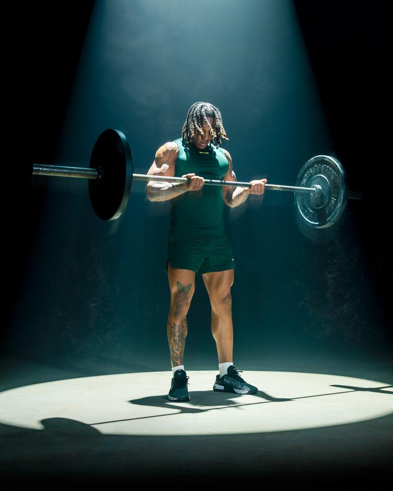 Petrol Blue Vision Twist Front Longline Top Medium support Longline Loop over spaghetti straps Sliding back straps Supportive yet soft material Removable bra pads