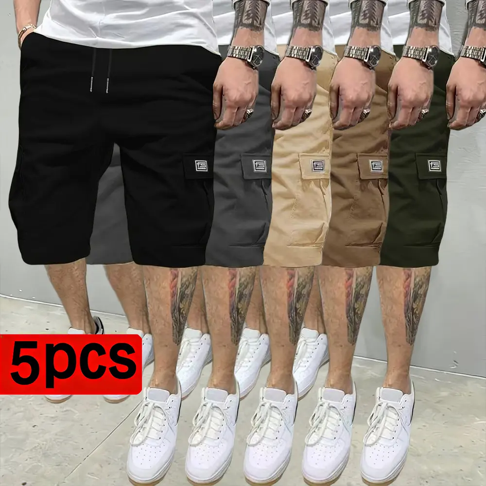 Black + Gray + Khaki + Dark Khaki + Army Green