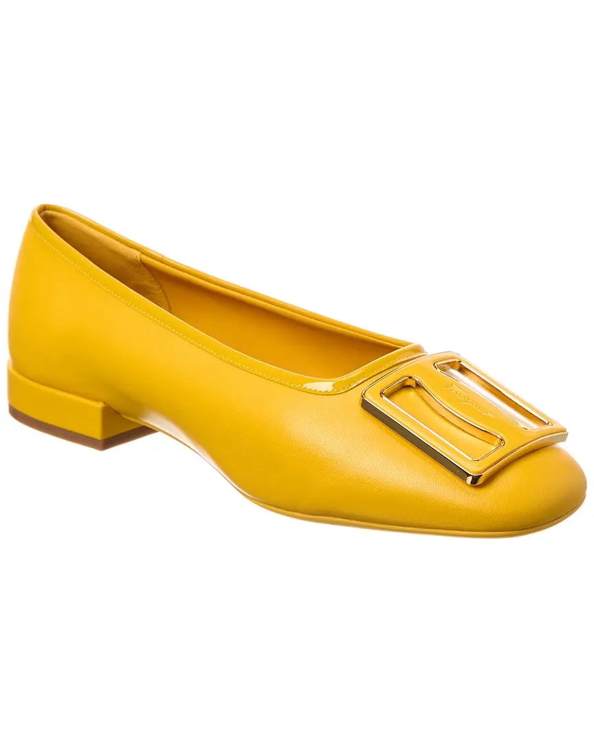 Ferragamo Myrna Leather Ballerina Flat Ferragamo Myrna Leather Ballerina Flat