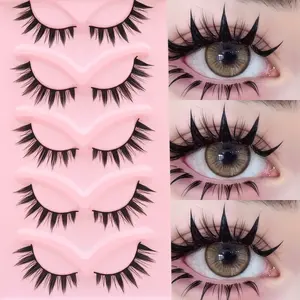 Natural Look Anime False Eyelashes, C Curl Synthetic Fiber Lashes for Cosplay, Daily Wear & Party Use, Perfect Gift for Beginners, Eyelash Extensions, High Quality Eyelashes