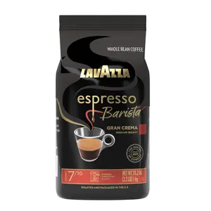 Lavazza Espresso Barista Gran Crema Whole Bean Coffee Blend, Medium Espresso Roast, 2.2LB Bag
