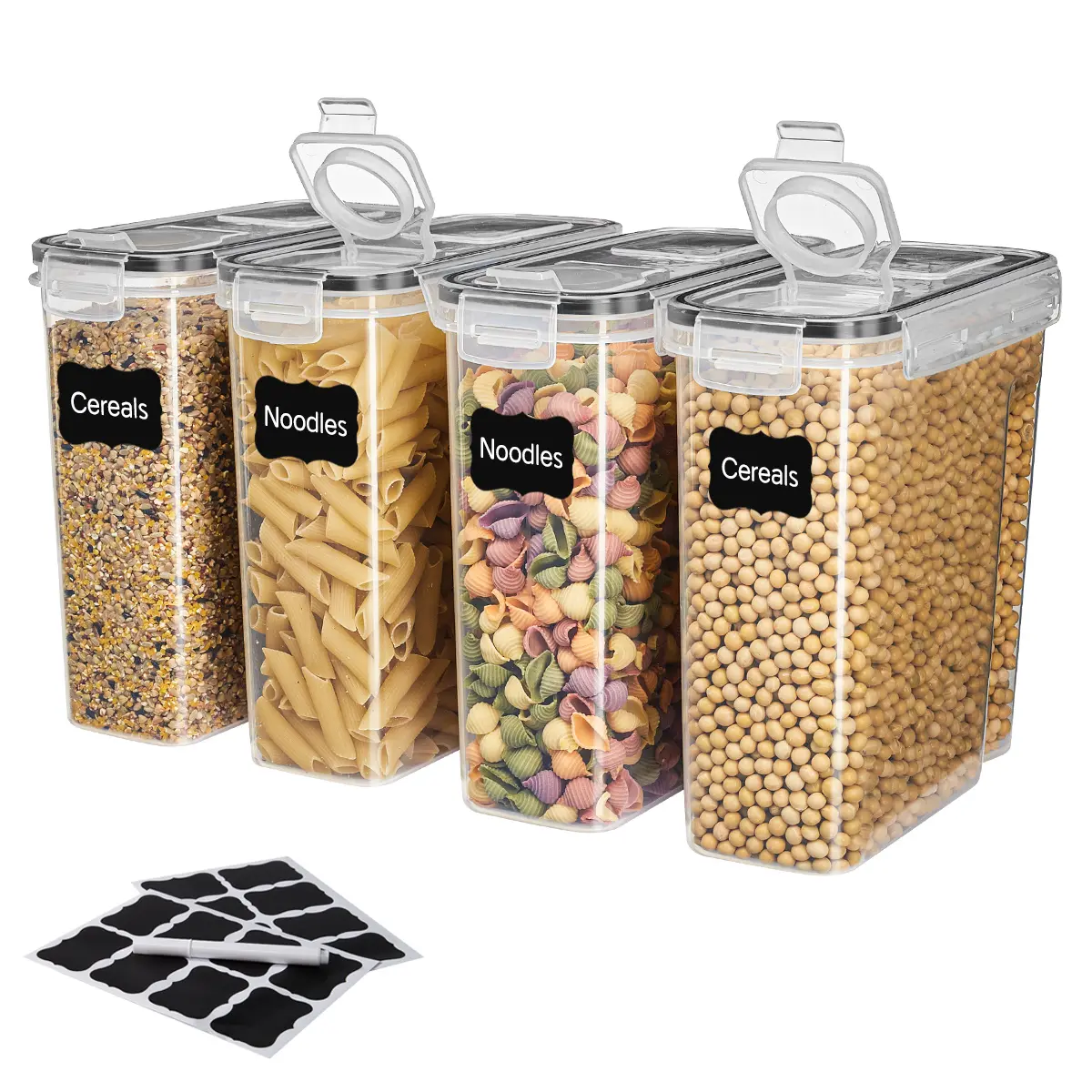 1pcs Food-Grade Transparent Collapsible Plastic Storage Box with Holes - Airtight, Dustproof, Leak-Proof Moisture-Proof Kitchen Preserving Container, Rice Bucket Dog Food Grain Dispenser, Maintains Freshness Mother's Day Gift, Airtight Food Containers
