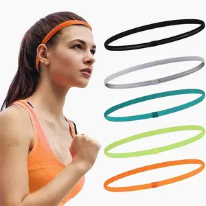 Elastic Stretch Hairband, Sports Headband for Men and Women, Yoga Running Fitness Gym Accessory, Soft Narrow Design, Essential Runner Gear