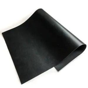 Real Genuine Black Calf Hide Leather: 4-6 oz. (1.8-2.4mm)Thickness Weight Leather Cow Hide Black Leather Sheets for Crafting and Cricut Maker Supplies