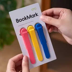 3Pcs Automatic Bookmark, Silicone Smart Book Marks for Reading Women, Men, Kids,Cute Unique Book Markers Bookmark Clip Reading Accessories Gifts for Book Lovers