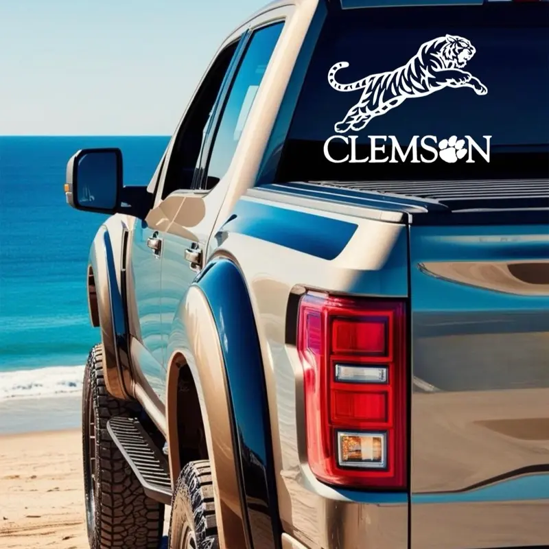Clemson Tiger Decal for Car Yeti Cup Cooler or Any Hard Surface Awesome Design Perfect for Vehicle Personalization