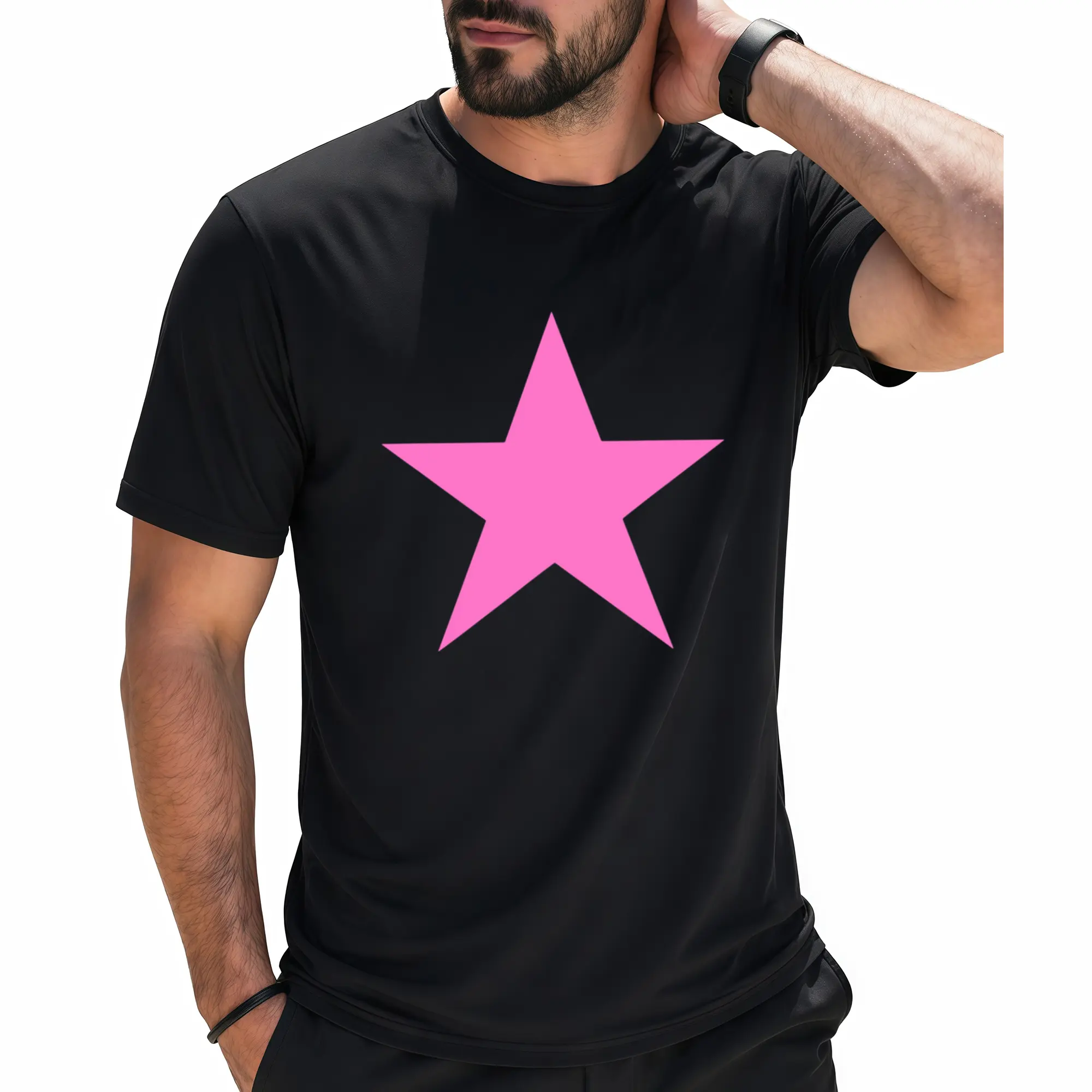 Y2K Star on Front Mcbling Aesthetic 2000S 90S T-Shirt