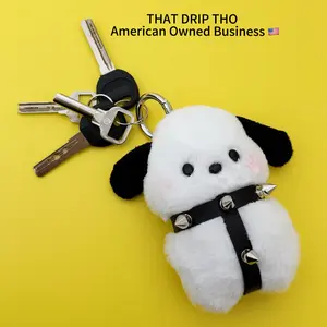 Spiked Puppy Keychain