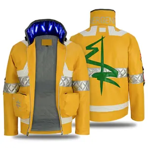 Q*Leather Anime Cyberpunk Edgerunners David Martinez Cosplay Costume Stand Collar Neon Yellow Jacket Hoodie Zipper Coat Punk Adult Men Halloween Vegan Leather Jacket Personalized Jacket David Martinez Cosplay Anime Cosplay Outfit Padded Stripes