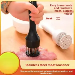 Stainless steel meat tenderizer meat tenderizing needle kitchen meat hammer meat tenderizer steak tenderizer meat tenderizing needle kitchen tool