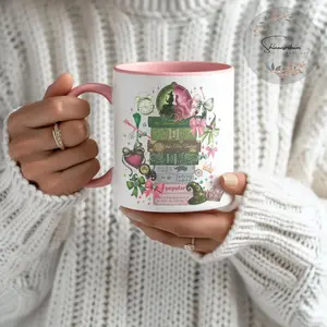 Wicked Changed For Good Book  Defy Gravity Broomstick Magic Wand Mug, Fun Popular Literary Mug for Musical Fan