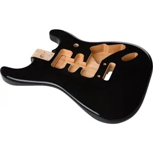 Genuine Fender Deluxe Series Stratocaster HSH Body Modern Bridge Mount, BLACK