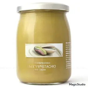 Cream of Pistachio from Sicily 21.2 Ounce (600g) | Artisanal Italian Nut Spread | Enjoy with Bread and Biscuits