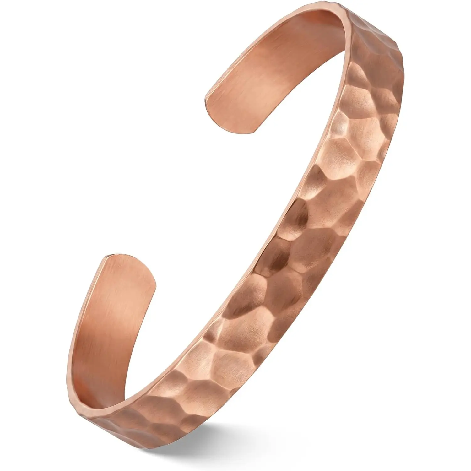 Pure Copper Bracelets for Men & Women, 99.99% Real Copper Tibetan Cuff Bangle, Adjustable Handmade Jewelry Gift, Hammered