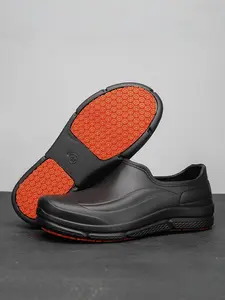 Unisex Chef Shoes, Anti-Slip Oil-Resistant Waterproof Work Boots, Comfortable Safety Footwear for Kitchen Garden, Lightweight Non-Tiring