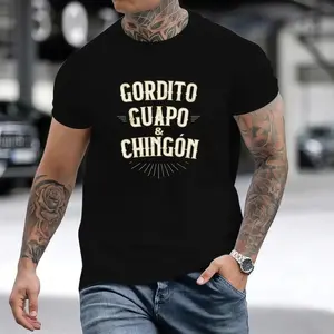 Summer t Shirts Chubby, Handsome and Awesome - Funny Mexican T-Shirt soft cotton
