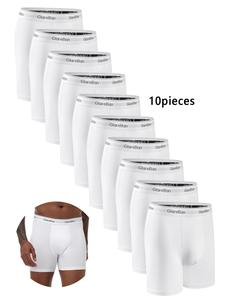 men's letter tape boxer brief, casual comfy breathable underwear for daily wear, men's undergarments for all seasons