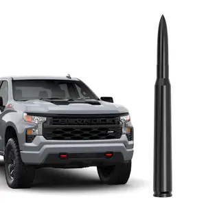 Universal Car Antenna Replacement Compatible with Ford, Dodge, Chevrolet, GMC, Jeep, Toyota Truck Replacement Antenna - Made of Rugged Billet and Aluminum, Black, Car Accessories