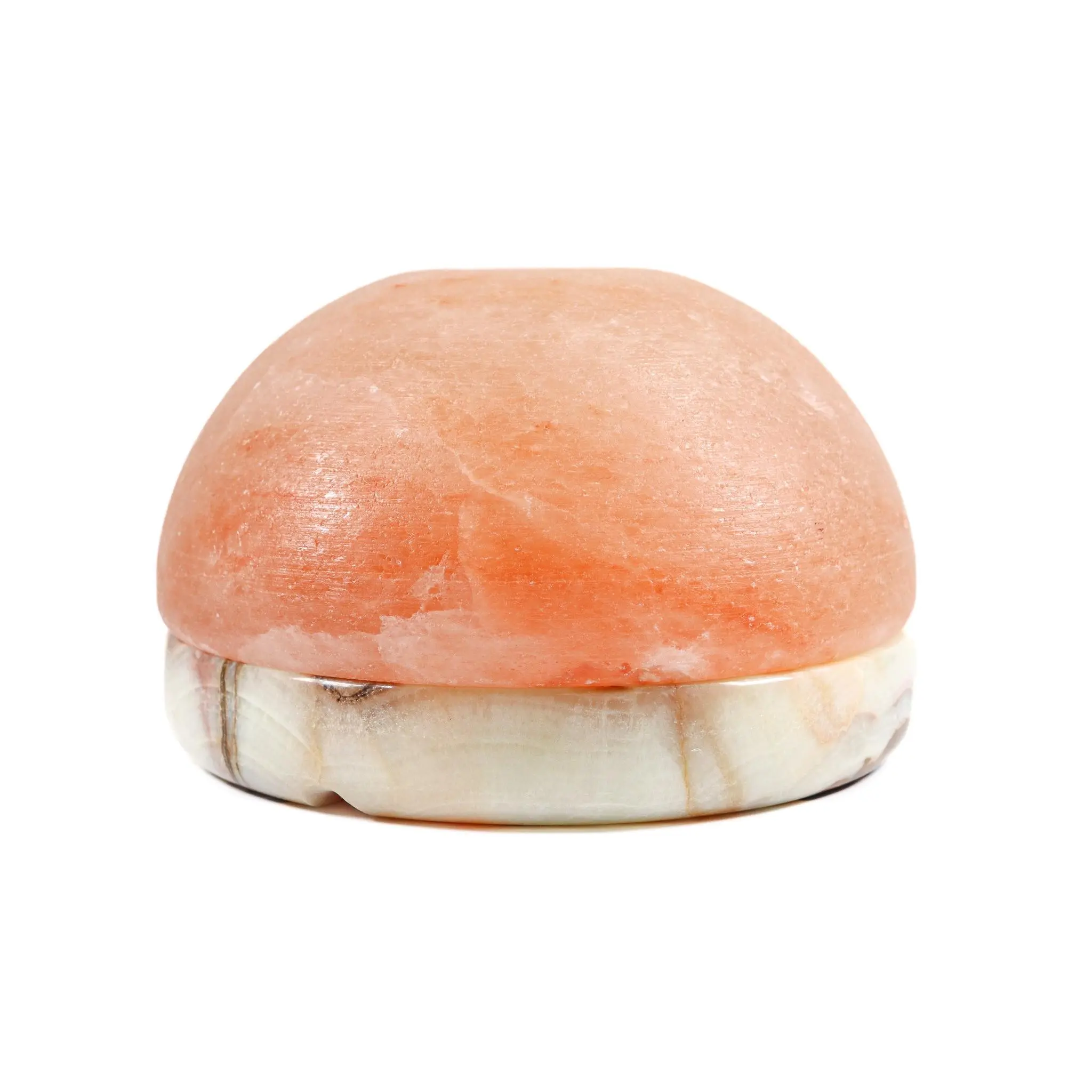 9" Himalayan Salt Dome Lamp with Onyx Marble Base