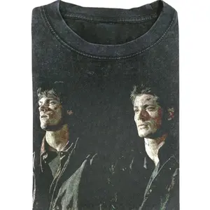 Supernatural Vintage T-Shirt, Dean and Sam Winchester Tee, 90s Retro Graphic Tee, Horror TV Series Fan Shirt, Unisex Crewneck Top MSJ