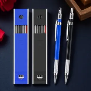 Non-Slip Metal Drafting Pencil for Sketching Design Exams Rotating Anti-Break Lead System Eco-Friendly Refillable Durable Office Study Drawing Tool Multi-Scene Precision Smooth Writing Mechanical Pencil