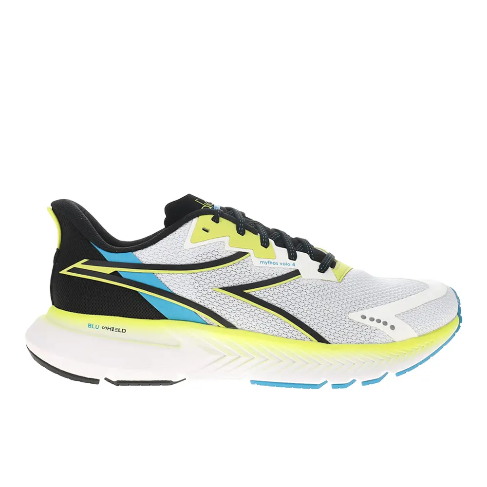 diadora Mens Mythos Blushield Volo 4 Running Sneakers Shoes - White