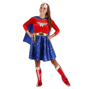 Wonder Woman Adult Long-Sleeved Dress