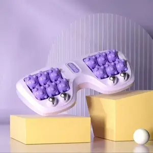 1 foot massage roller, acupressure massager, roller-style foot massager, featuring 12 massage balls and 4 magnets
