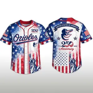 Orioles Celebration USA 250 Anniversary 1776 2026 Jersey