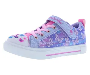 Skechers Lights Twinkle Sparks Ombre Flutter PS Girls Shoes