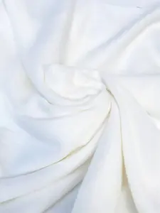 White Plush Knit Fabric