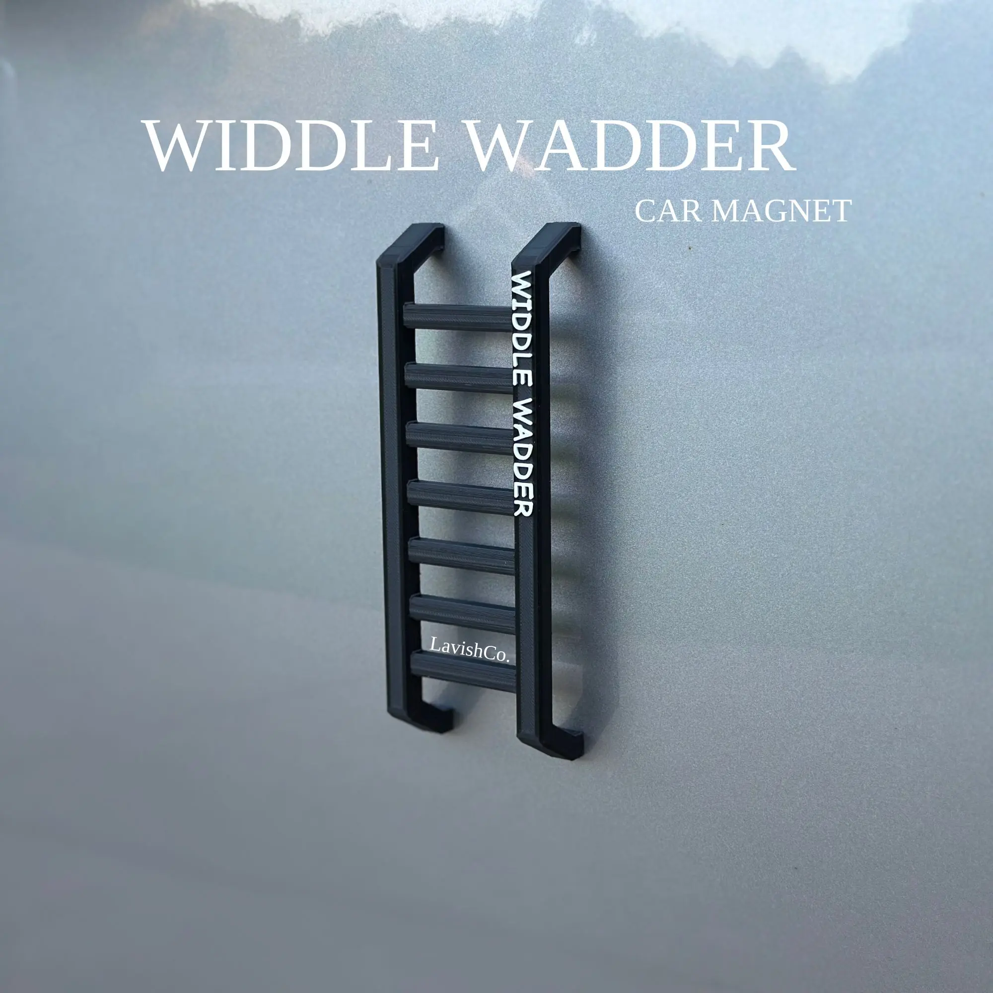 Widdle Wadder Car Magnet Little Ladder Funny Gift for Jeep 4 Runner Refrigerator Dishwasher and More Magnetic Decor