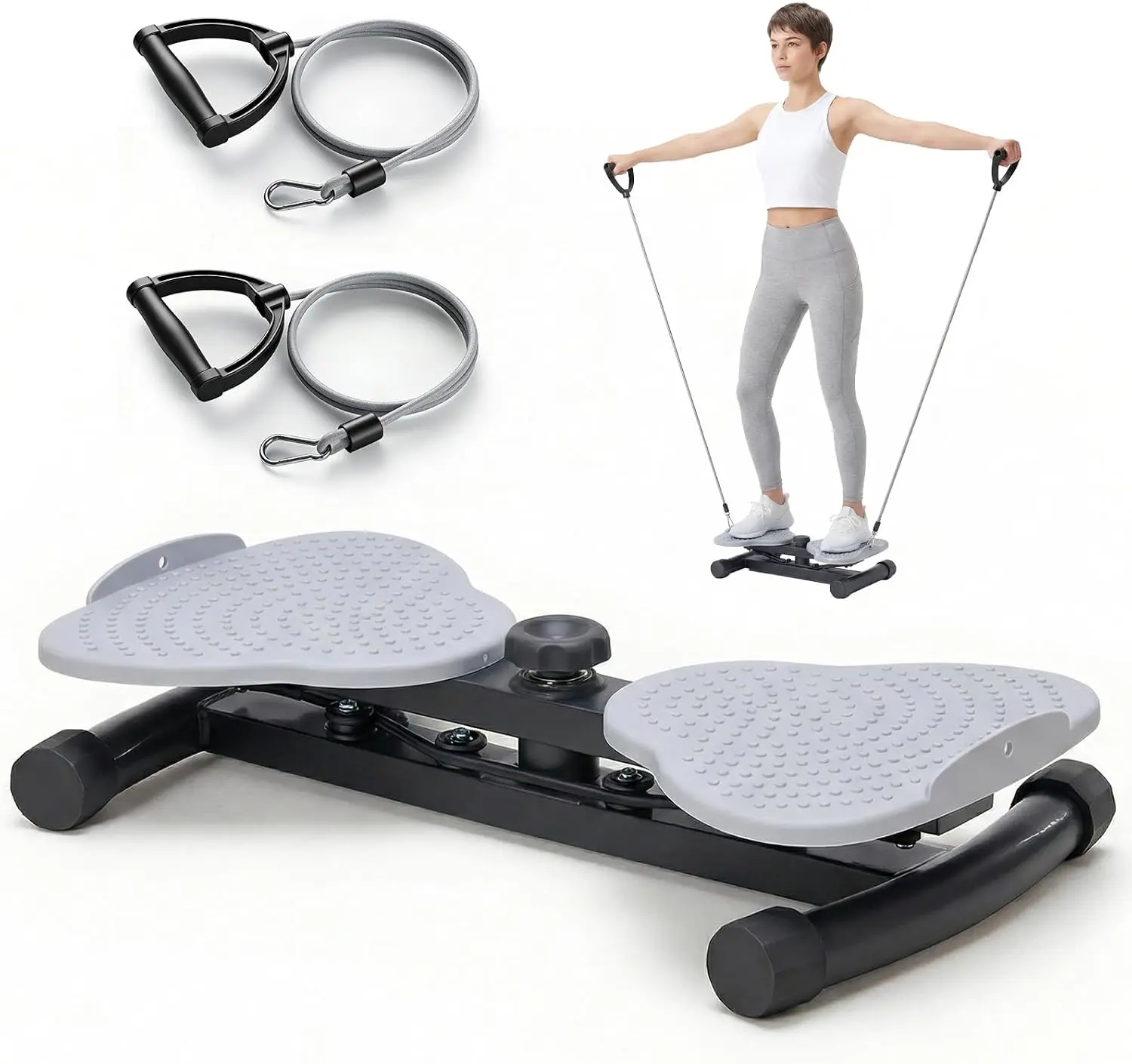 Waist Twister Machine Exercise, Ab Twister Board, 300 lbs Capacity, Noiseless Fitness Tool for Core & Belly Fat Workout, Anti-Slip Home Gym Equipment