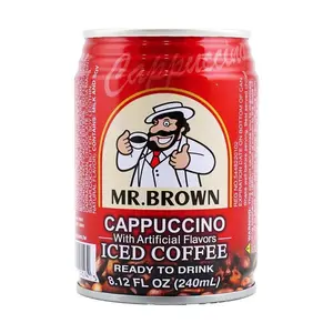 Mr. Brown Creamy Coffee Cappuccino Flavor Beverage - 240ml, Ideal for Coffee Lovers