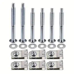 Truck Bed Mounting Hardware Kit Metal Truck Bed Mount Bolt Nut with Washer Replacement for Ford for Ranger 1983-2011 for Mazda B2300 1994-2010 for Mazda B2500 1998-2001 for Mazda B3000 1994-2008 for Mazda B4000 1994-2010 Retainer Clips for Truck