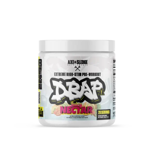 Axe and Sledge DBAP Extreme High Stim Pre-Workout, 400mg Caffeine, Focus & Energy, Beta Alanine + Electrolytes