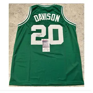 J.D. Davison Boston Celtics Autographed Custom Basketball Jersey JSA COA