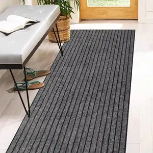 Striped Rubber Kitchen Door Mat, Non-Slip Waterproof Sectional Floor Mat, Easy to Clean and Durable, Suitable for Entryway and Hallway