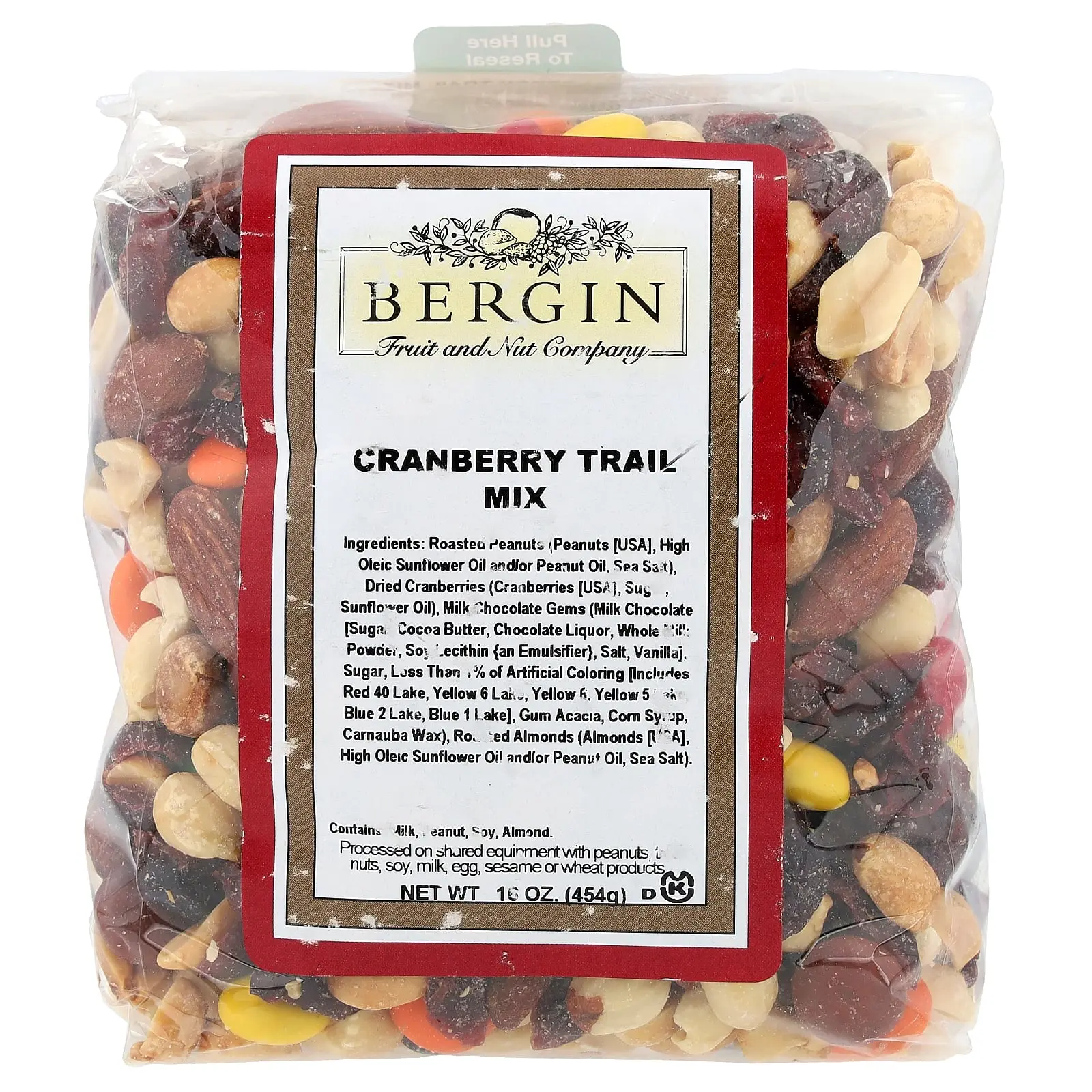 Bergin Fruit and Nut Company Cranberry Trail Mix, 16 oz (454 g) Bergin Fruit and Nut Company Cranberry Trail Mix, 16 oz (454 g)