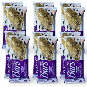 Oatmeal Raisin BeneFit Bars by Readi-Bake   2.5 Ounce | Value Pack of 12