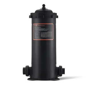 【Spotlight Day】VEVOR Cartridge Pool Filter, 50Sq. Ft Filter Area Inground Pool Filter, Above Ground Swimming Pool Filtration Filter System with Upgrade Filter &Leak-proof Casing, for Hot Tubs, Spa, Inflatable Pool