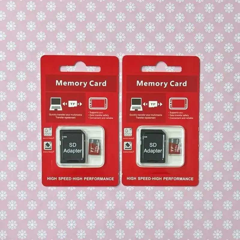 2-Pack The SD card tf is compatible with cameras, smart phones, tablets, personal computers and game consoles