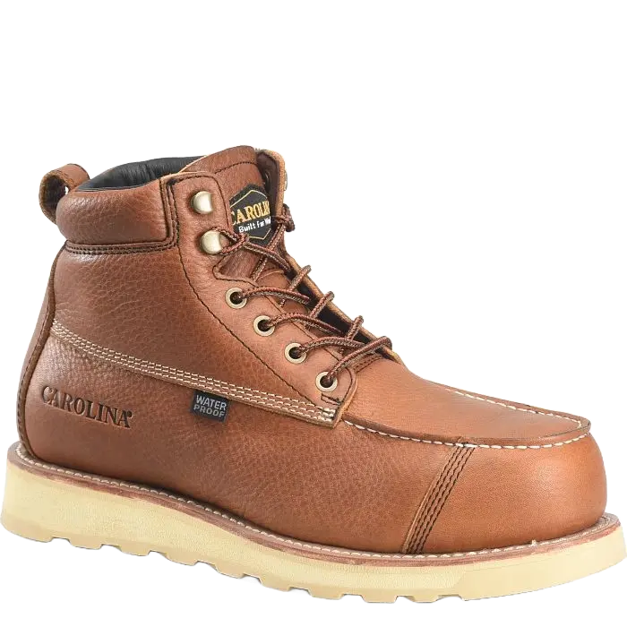 Carolina Men's 6" Waterproof Brown Work Boots CA7070