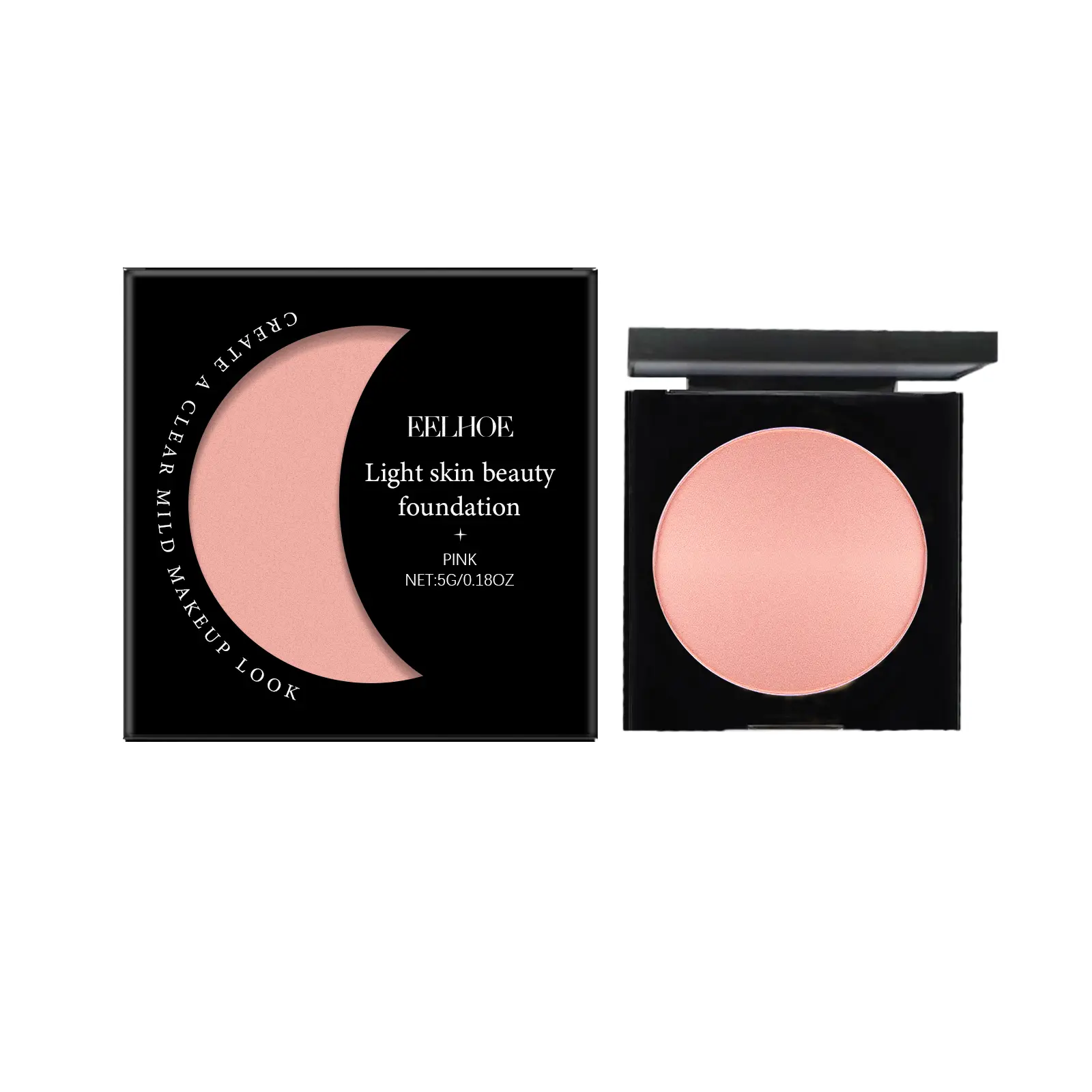 EELHOE Pink Moisturizing Concealer Cream Foundation Makeup - Lightweight, Hydrating Hyaluronic Acid, For Oily/Dry Skin, Flawless Base, Transparent Coverage, Moisture Lock, Evens Skin Tone & Texture, Facial Use, Flawless Look, Even Out Skin Tone & Texture