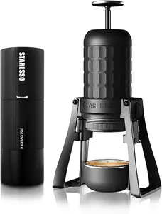STARESSO PLUS Portable Coffee Maker & Discovery II PLUS Electric Coffee Grinder