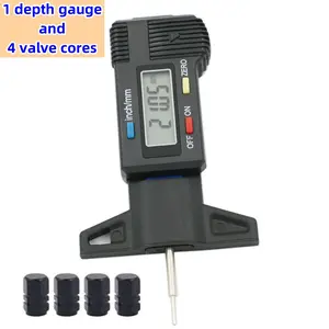 Digital Tire Tread Depth Gauge, Zeroable Tire Tread Depth Gauge for Motorcycles,Cars,Trucks,Vans,SUV Accurate Tyre Tread Depth Gauge Makeup