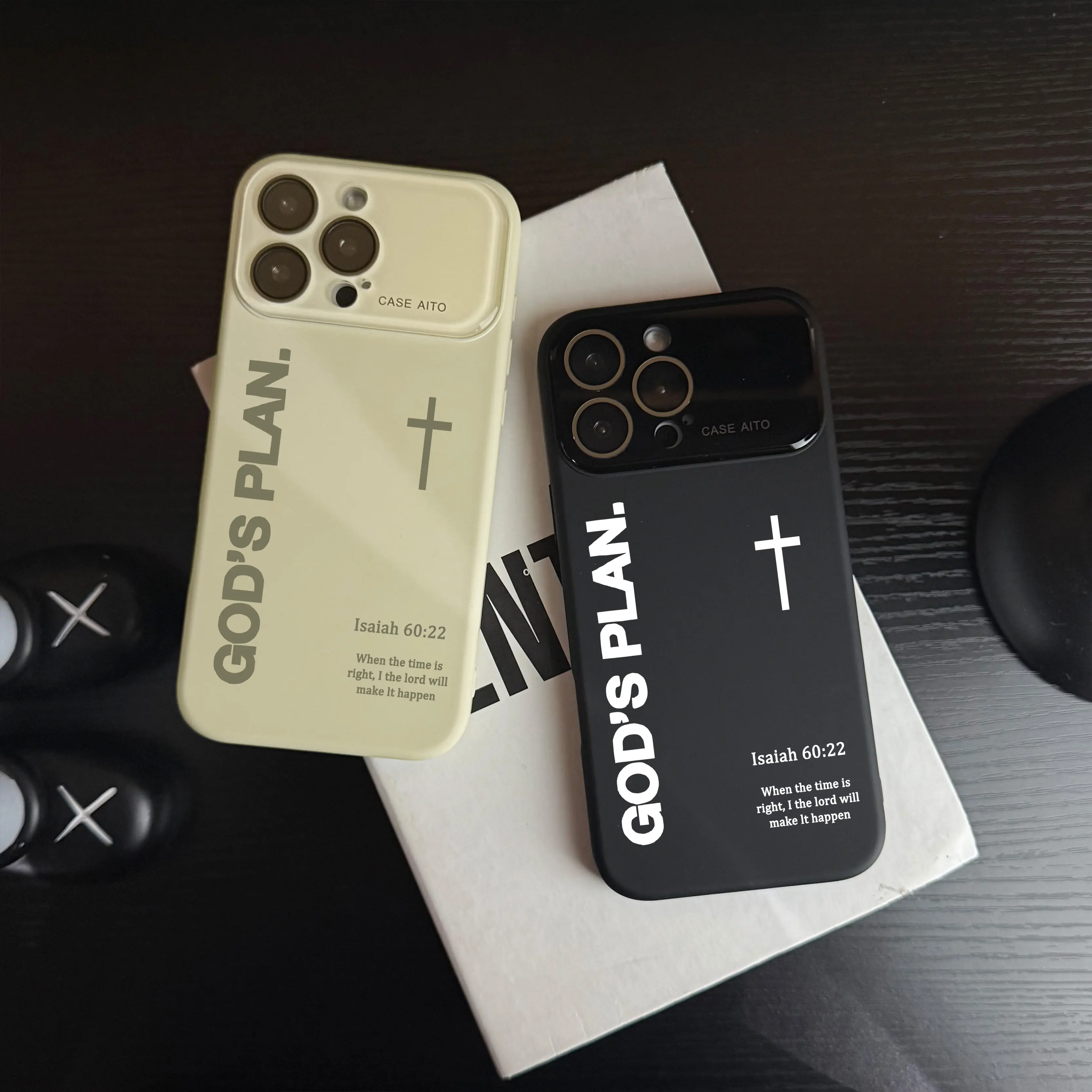 GOD'S PLAN Cross Isaiah 60:22 Silicone Protective Cellphone Cover for iPhone 17Pro Max, Air, 16Plus, 15,14,13,12 - Durable Shockproof Devices Accessory, Faith-Inspired Gift JL49